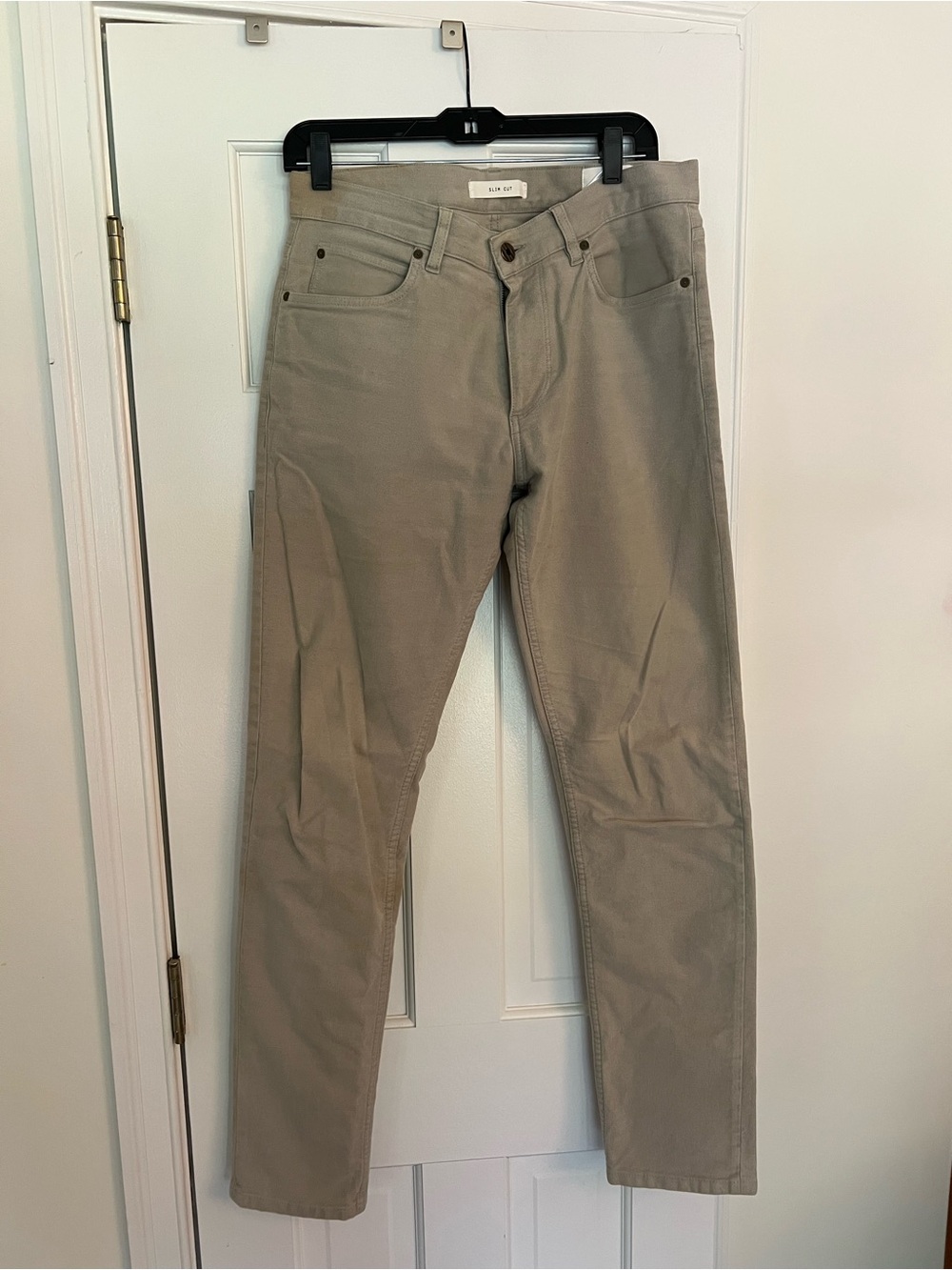 Billy Reid Moleskin Jeans in Light Grey